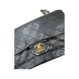 PRELOVED CHANEL DOUBLE FLAP WITH GOLD HARDWEAR IN BLACK