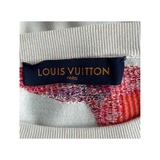 PRELOVED LOUIS VUITTON MULTI COLOUR LOGO T-SHIRT IN WHITE