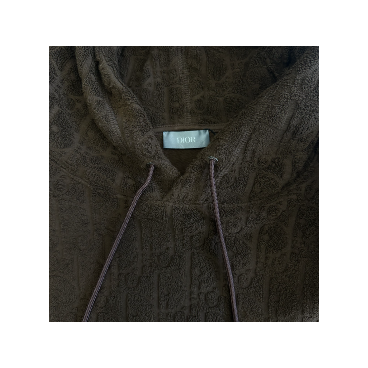 PRELOVED DIOR RELAXED-FIT MONOGRAM HOODIE IN BROWN