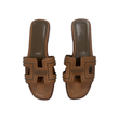 HERMES ORAN SANDAL STUD IN GOLD