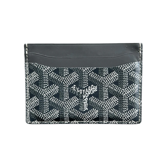 PRELOVED GOYARD SAINT SULPICE CARD HOLDER IN GREY