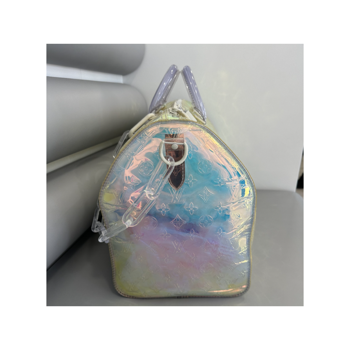 PRELOVED LOUIS VUITTON KEEPALL BANDOULIERE 50 IN IRIDESCENT