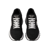 PRADA PRAX 01 RE-NYLON TRAINERS IN BLACK/WHITE