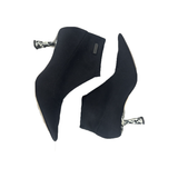 PRELOVED JIMMY CHOO SOCK-BOOT HEELS IN BLACK
