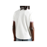 MONCLER SLIM-FIT LOGO COTTON POLO IN WHITE