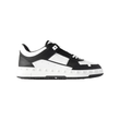 VALENTINO LEATHER STUD TRAINERS IN WHITE/BLACK
