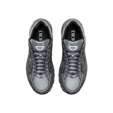 DIOR B30 TECHNICAL MESH & FABRIC BRILLIANT-FINISH TRAINERS IN LIGHT GREY