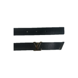 PRELOVED LOUIS VUITTON LV LOGO BELT IN BLACK