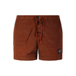 STONE ISLAND NYLON METAL LOGO PATCH SWIM SHORTS IN ORANGE