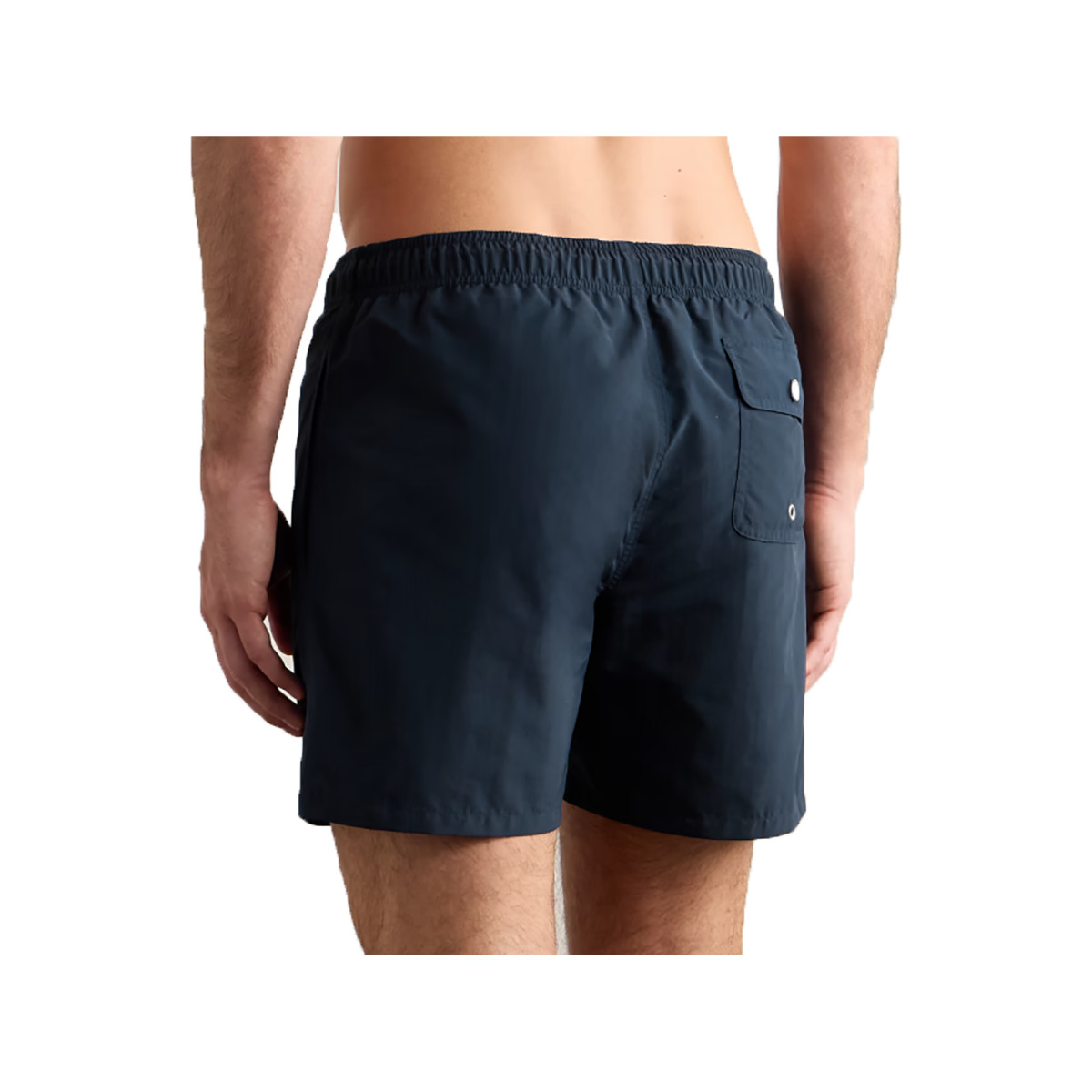 CELINE HOMME STRAIGHT-LEG LOGO SWIM SHORTS IN BLUE