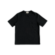 PRELOVED HERMES BLACK EMBROIDERED LOGO POCKET T-SHIRT IN BLACK