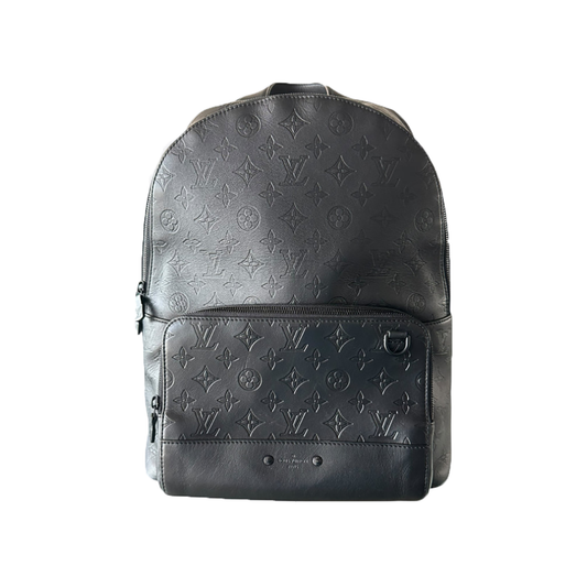 PRELOVED LOUIS VUITTON SHADOW MONOGRAM RACER BACKPACK IN BLACK