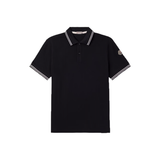 MONCLER SLIM-FIT LOGO COTTON POLO IN NAVY