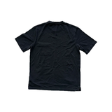 PRELOVED HERMES BLACK EMBROIDERED LOGO POCKET T-SHIRT IN BLACK
