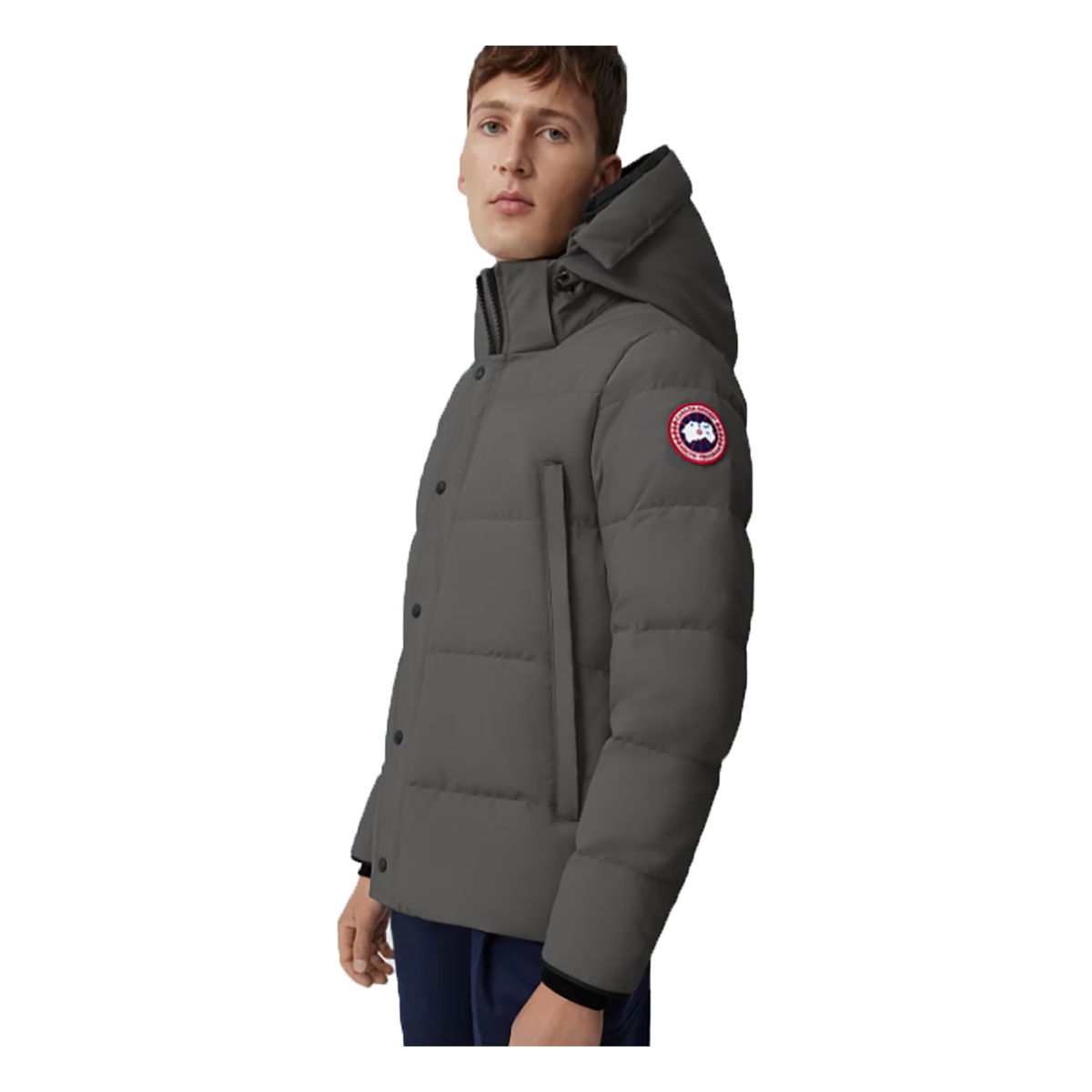 CANADA GOOSE WYNDHAM PARKA ICONIC BADGE IN GRAPHITE
