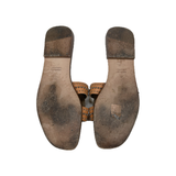 HERMES ORAN SANDAL STUD IN GOLD
