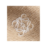 LOEWE ANAGRAM LOGO-EMBROIDERED WOOL SWEATER IN BEIGE