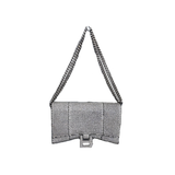 PRELOVED BALENCIAGA HOURGLASS CRYSTAL WALLET ON CHAIN