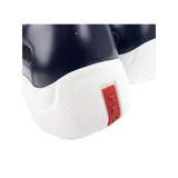 PRADA AMERICAS CUP PATENT LEATHER AND NYLON TRAINERS IN NAVY