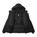CANADA GOOSE WYNDHAM PARKA IN BLACK WITH THE ICONIC BADGE
