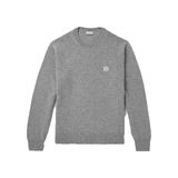 LOEWE ANAGRAM LOGO-EMBROIDERED WOOL SWEATER IN GREY