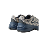 GUCCI RHYTON SUPREME COATED CANVAS TRAINERS IN BEIGE