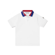 MONCLER ENFANT CONTRAST POLO IN WHITE