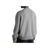 LOEWE ANAGRAM LOGO-EMBROIDERED WOOL SWEATER IN GREY