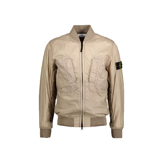 STONE ISLAND PACKABLE BLOUSON GARMENT DYED JACKET IN BEIGE