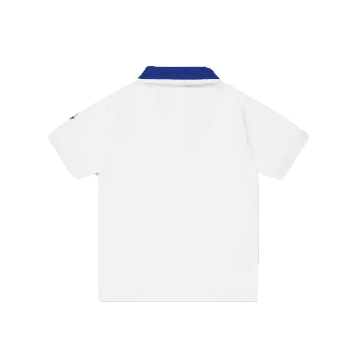 MONCLER ENFANT CONTRAST POLO IN WHITE