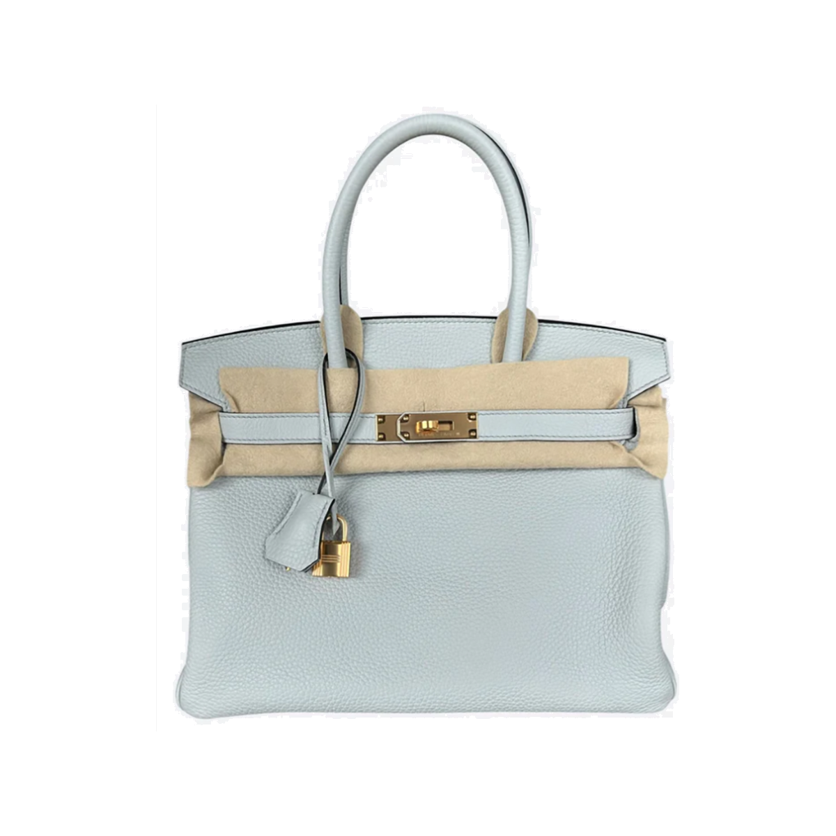 HERMES TOGO BIRKIN 30 IN PALE BLUE