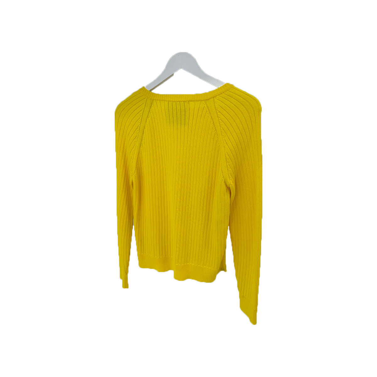 PRELOVED MOSCHINO ZIP SWEATER IN YELLOW
