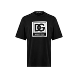 DOLCE & GABBANA BOX LOGO T-SHIRT IN BLACK