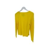 PRELOVED MOSCHINO ZIP SWEATER IN YELLOW