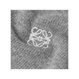 LOEWE ANAGRAM LOGO-EMBROIDERED WOOL SWEATER IN GREY
