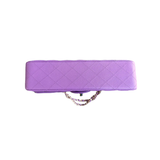 CHANEL PURPLE CAVIAR QUILTED MEDIUM FLAP BAG