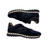 PRELOVED VALENTINO ROCKSTUD TRAINERS IN BLACK