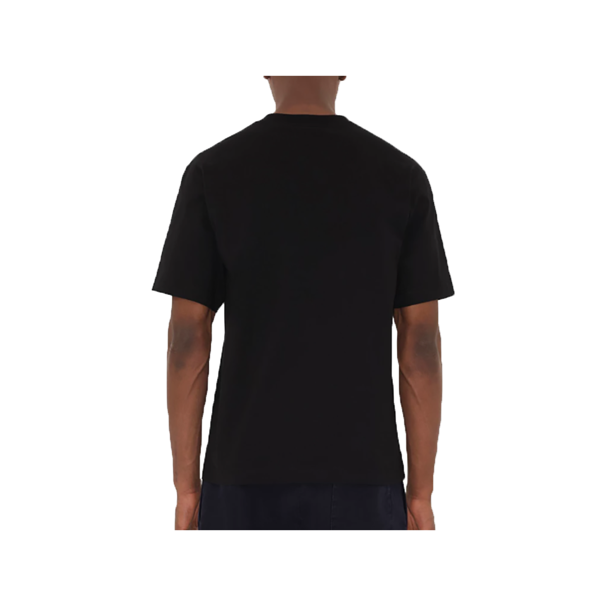 BURBERRY CROSS STITCH EKD COTTON T-SHIRT IN black