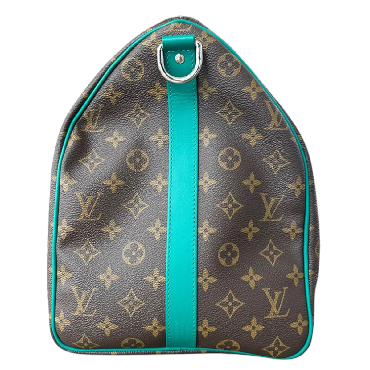 PRELOVED LOUIS VUITTON BROWN AND GREEN MONOGRAM KEEPALL 50