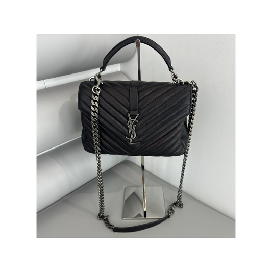 PRELOVED SAINT LAURENT COLLEGE IN BLACK