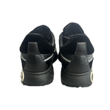 PRELOVED JIMMY CHOO LOW-TOP GLITTER TRAINERS IN BLACK