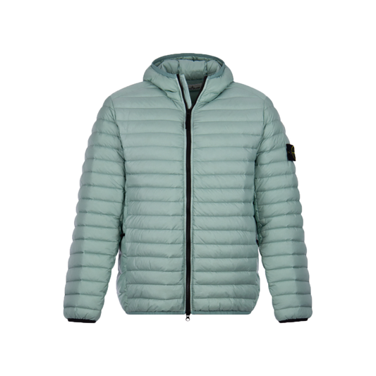 STONE ISLAND PACKABLE QUILTED JACKET IN BLUE