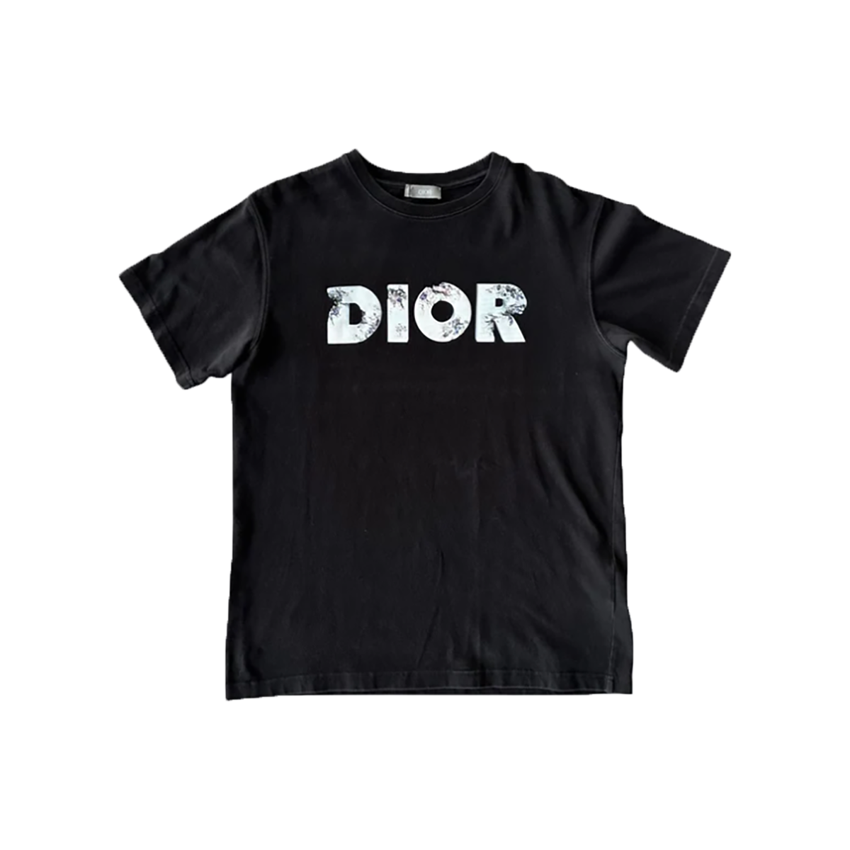 PRELOVED DIOR DANIEL ARSHAM T-SHIRT IN BLACK AND BLUE