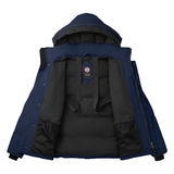 CANADA GOOSE WYNDHAM PARKA ICONIC BADGE IN ATLANTIC NAVY
