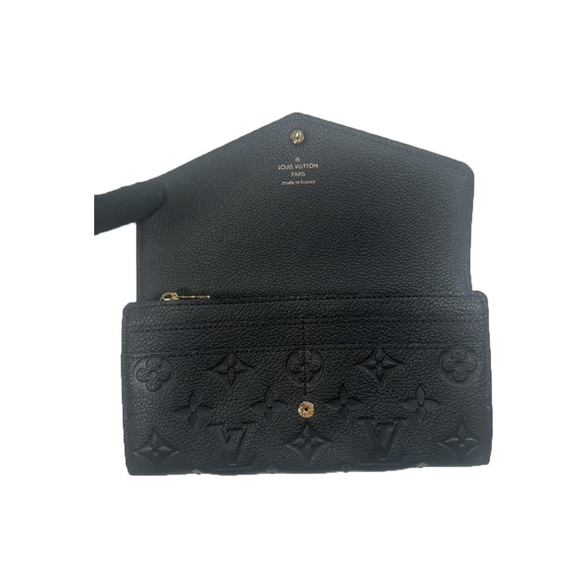 PRELOVED LOUIS VUITTON PORTEFEUILLE SARAH PURSE IN BLACK