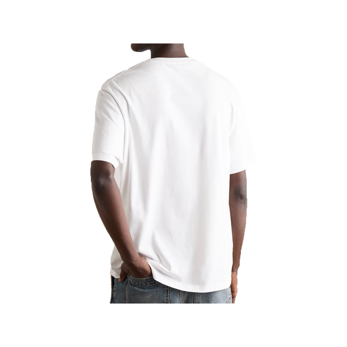 LOEWE LOGO-EMBROIDERED COTTON T-SHIRT IN WHITE