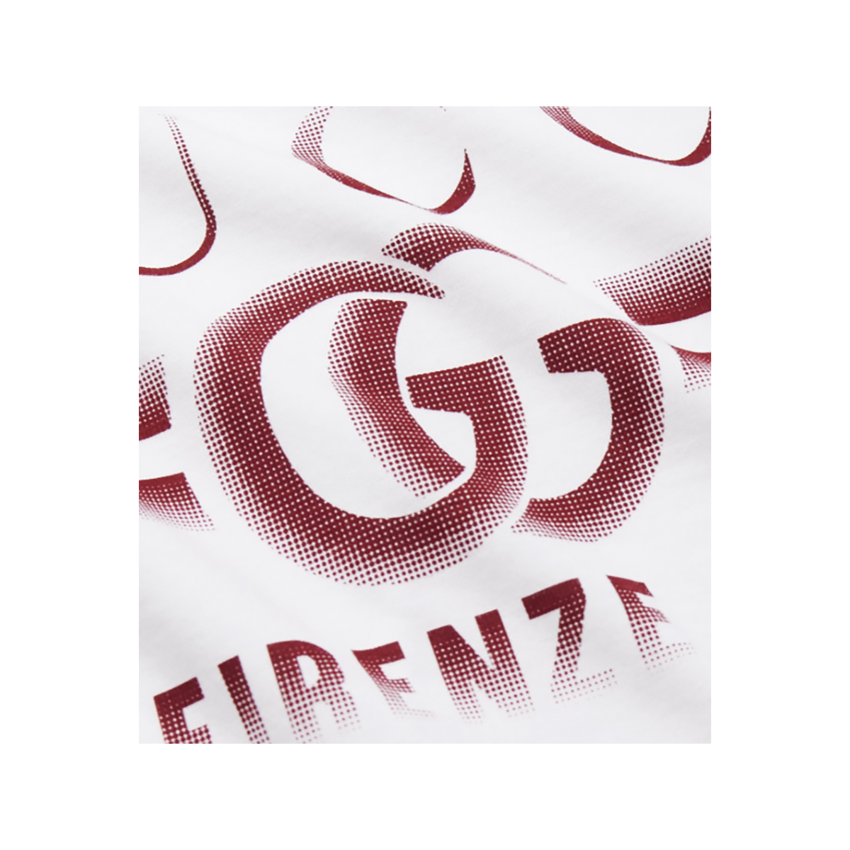GUCCI CHEST LOGO PRINT CHEST T-SHIRT IN WHITE