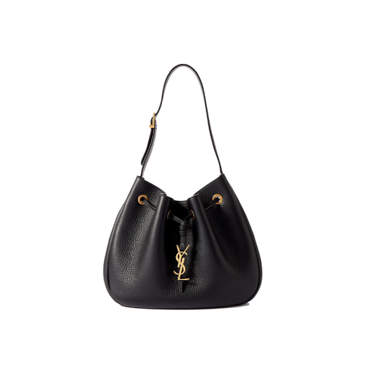 SAINT LAURENT PARIS VII SMALL EMBELLISHED TEXTURED-LEATHER SHOULDER BAG