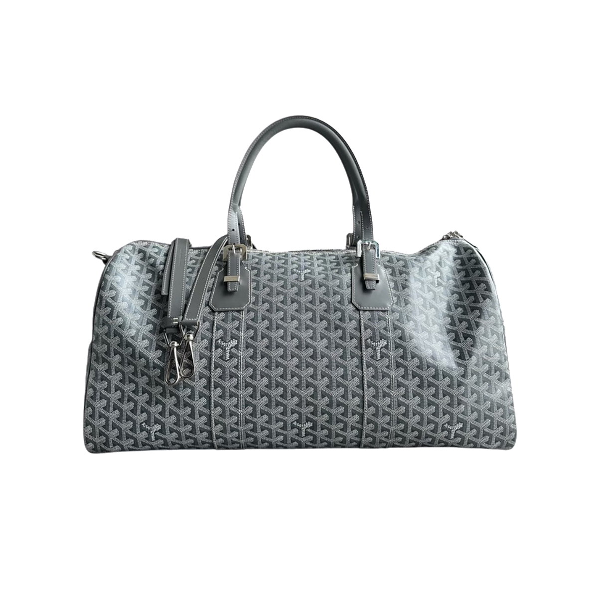 PRLEOVED GOYARD BOSTON 50 DUFFLE IN GREY