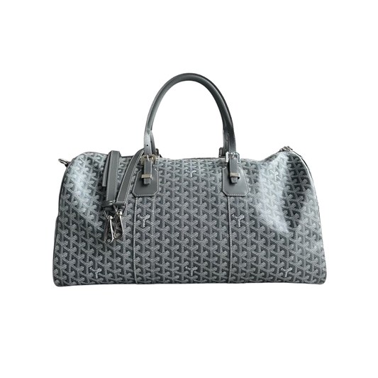 PRLEOVED GOYARD BOSTON 50 DUFFLE IN GREY